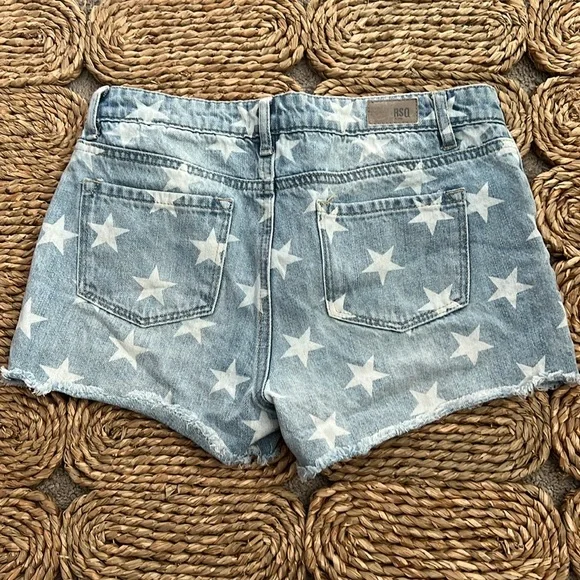 RSQ Collective Star Print Girls Denim Shorts • Size 14 - Picture 5 of 10